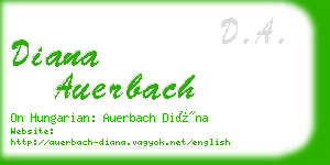 diana auerbach business card